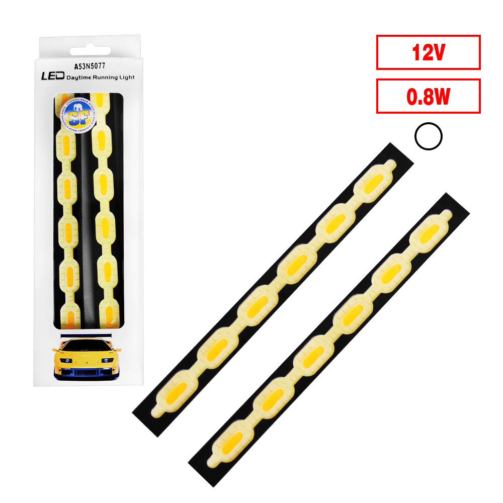 LUZ DIURNA LED 2PCS 0.8W ALUM BLANCO