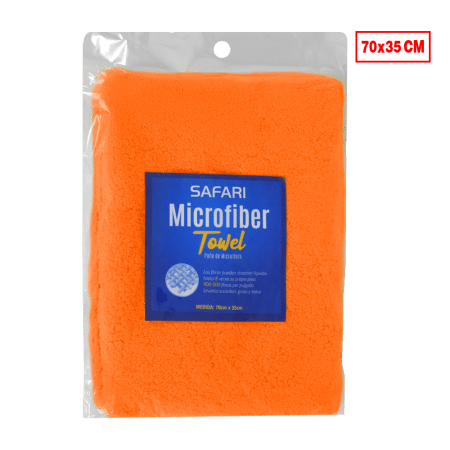 PAÑO DE MICROFIBRA 70X35CM NARANJA