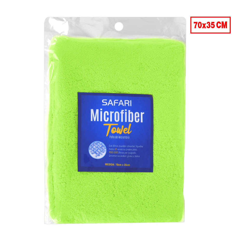 PAÑO DE MICROFIBRA 70X35CM VERDE