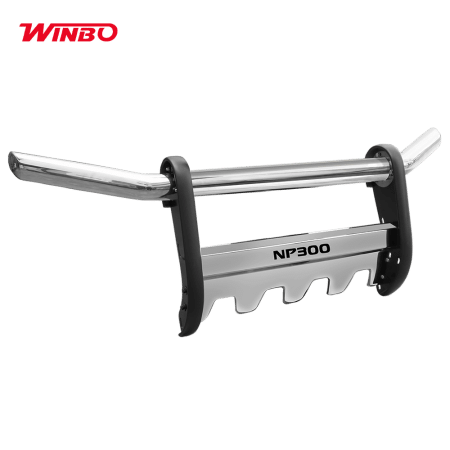 DEFENSA ACERO INOX NS FRONTIER NP300 3RA GEN 2014-20