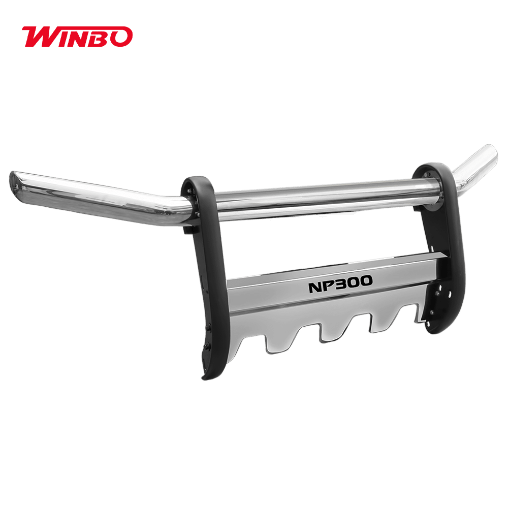 DEFENSA ACERO INOX NS FRONTIER NP300 3RA GEN 2014-20