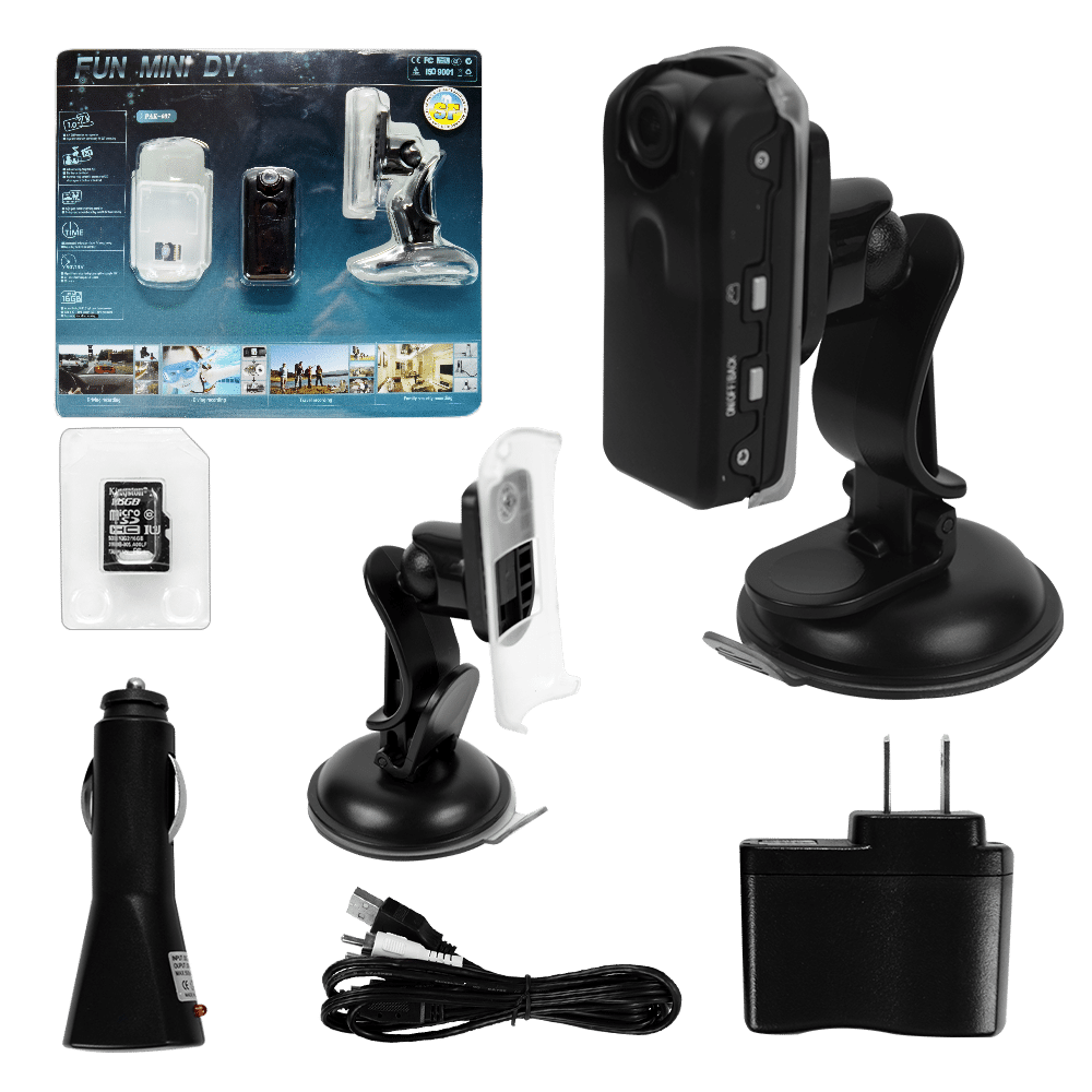 MINI CAMARA DVR PARA AUTO720P 5V CON MEMORIA 16 GB