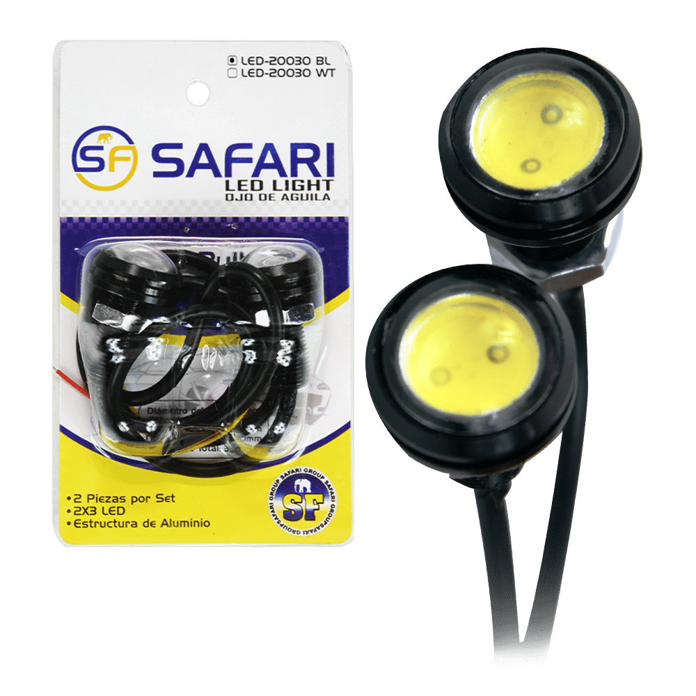 LUZ LED LENTE 16MM AL 2X3W FLASH BLANCO