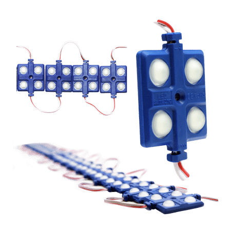LED MODULAR 2.0W 4 LED X 10 PZS AZUL