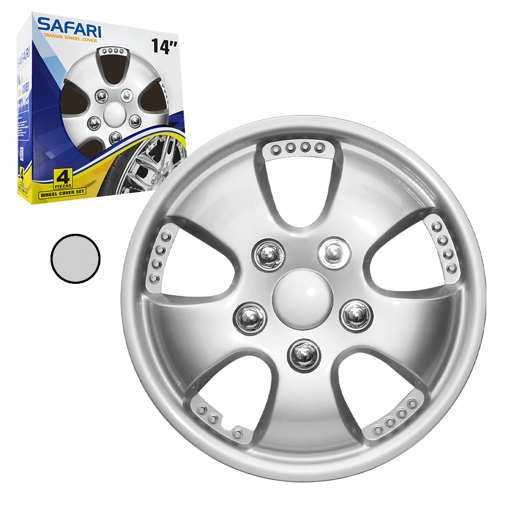 TAPAS DE RUEDA 14 SILVER