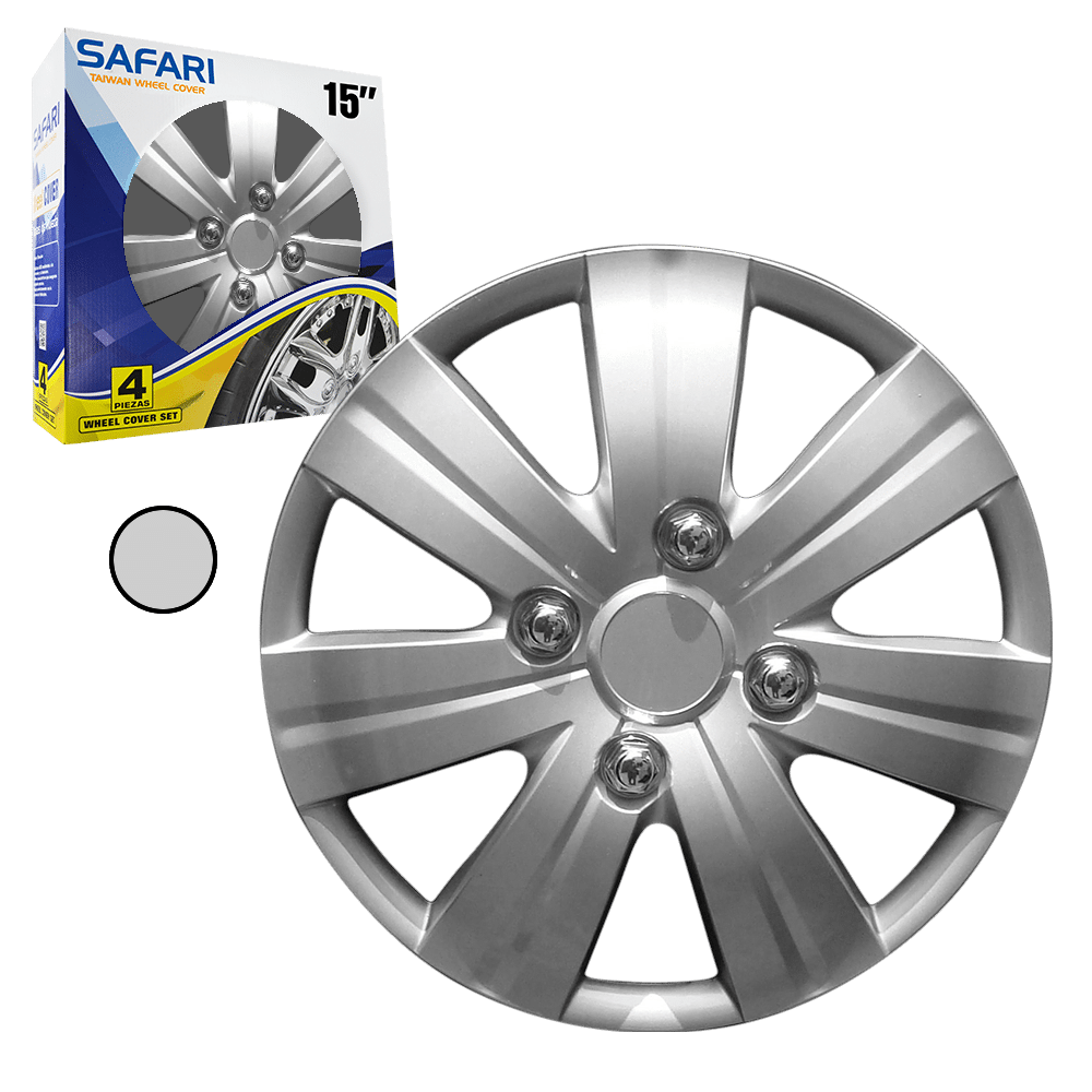 TAPAS DE RUEDA 15 SILVER