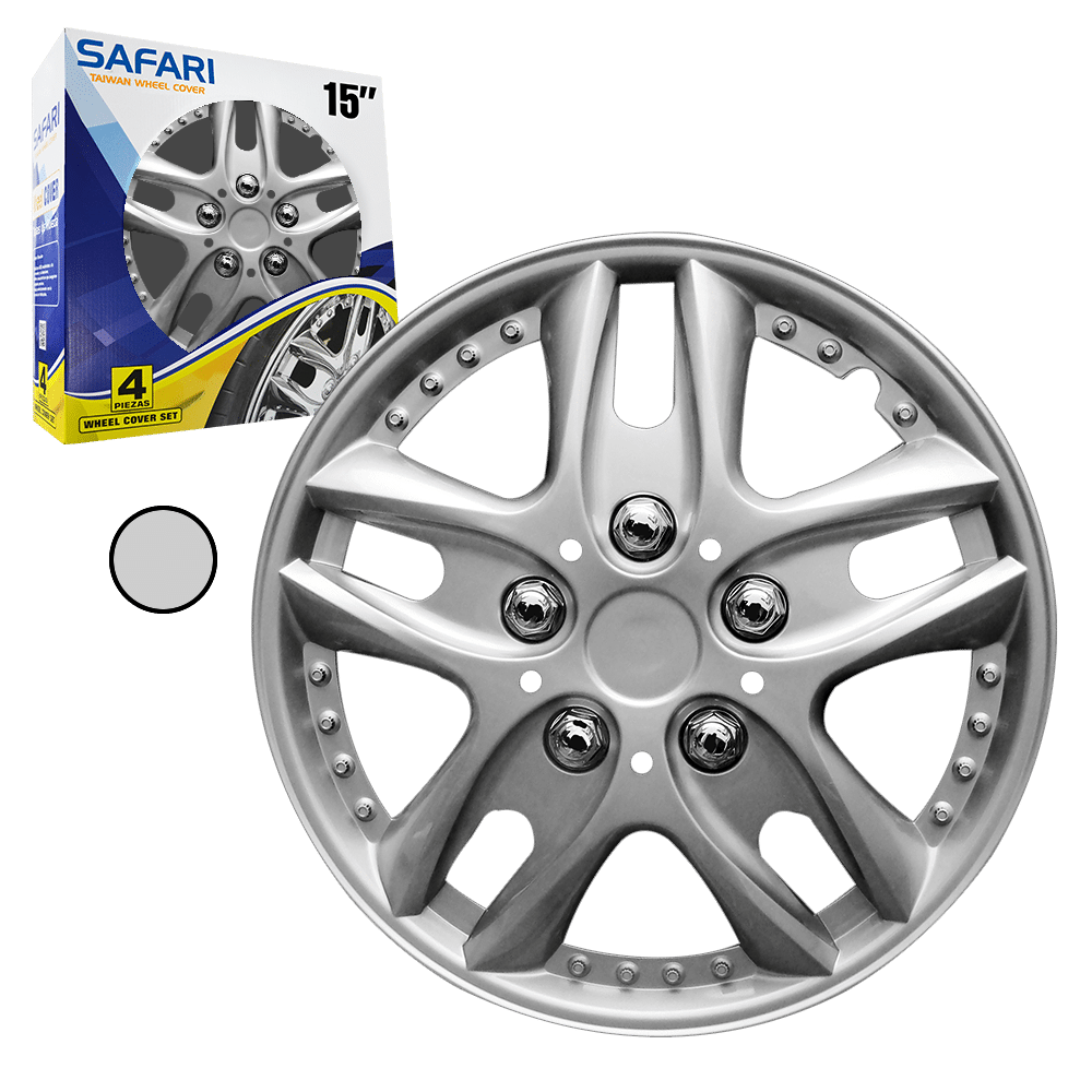 TAPAS DE RUEDA 15 SILVER