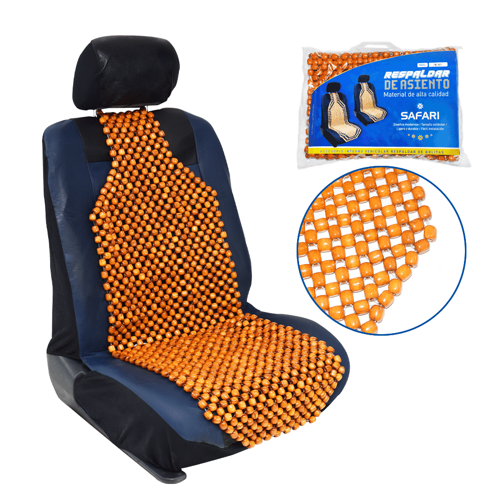 COJIN DE ASIENTOS GRANDE BOLITAS CARAMELO
