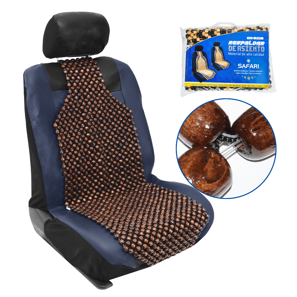 COJIN DE ASIENTOS GRANDE BOLITAS MARRON