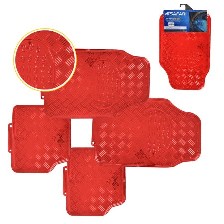 PISO METALICO PVC+ALUM FILM 4PZS 3.0KG - ROJO