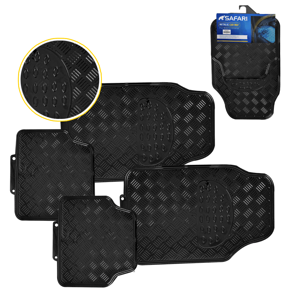 PISO METALICO PVC+ALUM FILM 4PZS 3.0KG - NEGRO