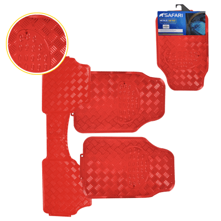PISO METALICO PVC+ALUM FILM 3PZS 4.3KG - ROJO