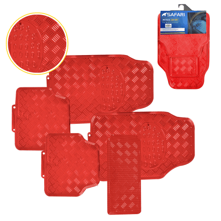 PISO METALICO PVC+ALUM FILM 5PZS 3.5KG - ROJO