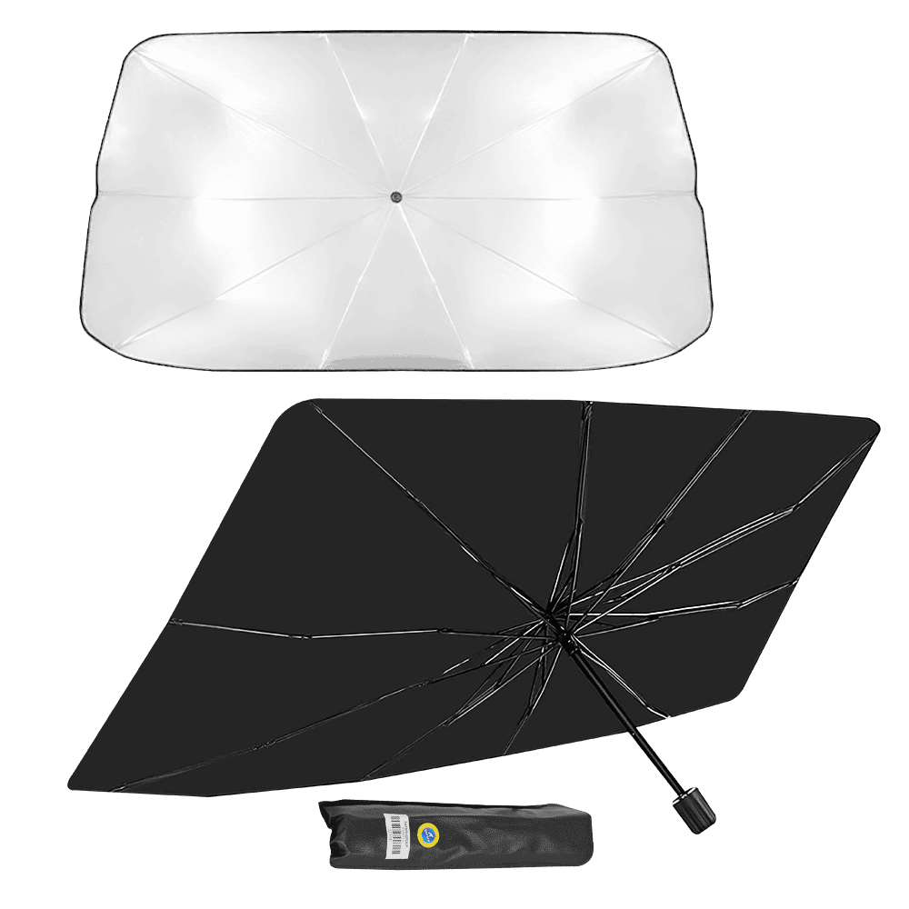 TAPASOL EXPANDIBLE C/MANGO TITANIO/HIERRO+TELA 145X79CM P/SUV