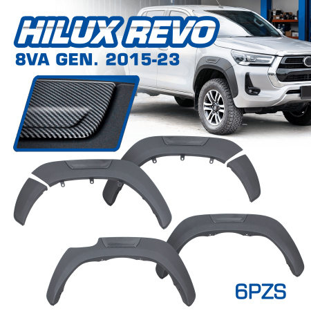 FENDER HQ P/TY HILUX REVO 8VA GEN 2015-23 DET/CARBON