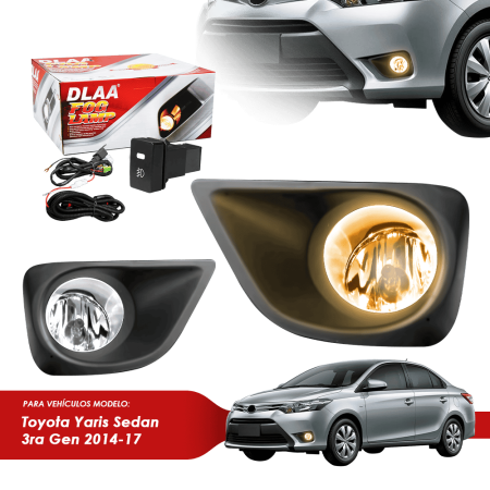 NEBLINERO SET COMPLETO TY YARIS SEDAN 3RA GEN 2014-17