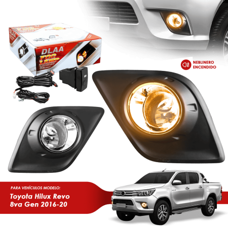 NEBLINERO SET COMPLETO TY HILUX REVO 8VA GEN 2016-20