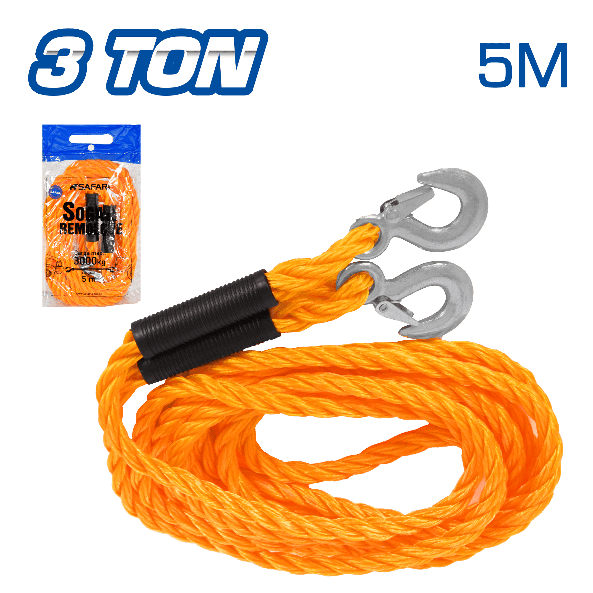 SOGA DE REMOLQUE 3TON 5METROS NARANJA