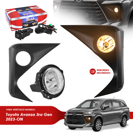 NEBLINERO COMPLETO H16 19W P/TY AVANZA 3RA GEN 2023-ON