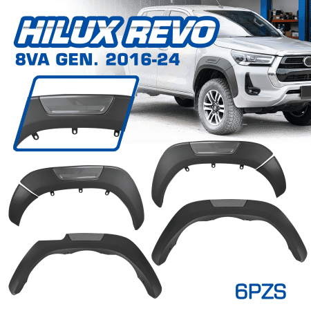 FENDER HQ P/TY HILUX REVO 8VA GEN 2016-24 DET/DARK GRAY