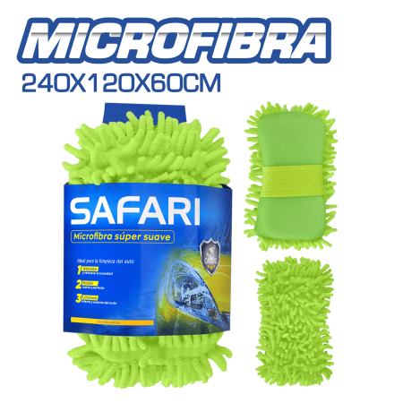 ESPONJA MICROFIBRA 240X120X60MM L VERDE LIMÓN