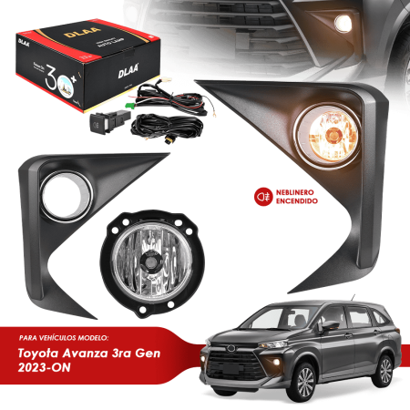 NEBLINERO SET COMPLETO DET CROMADO TY AVANZA 3RA GEN 2023-ON