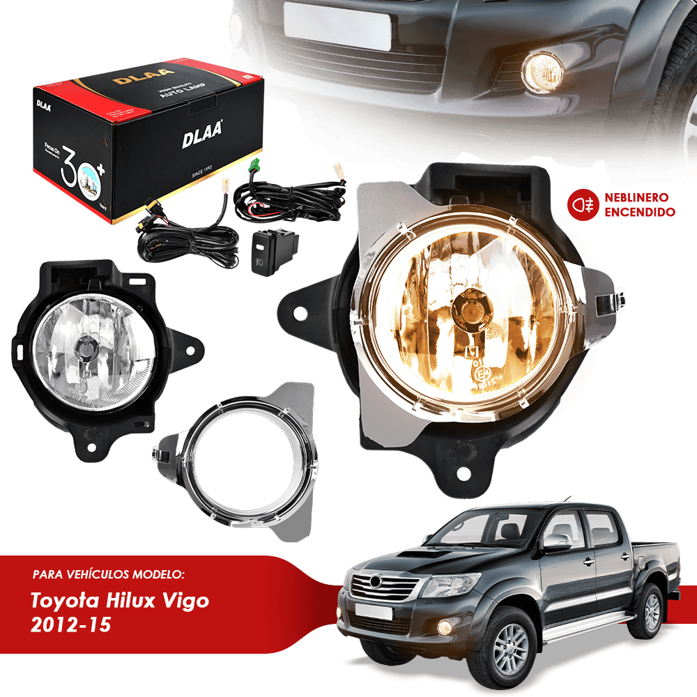NEBLINERO SET COMPLETO DET CROMADO TY HILUX VIGO 2012-15