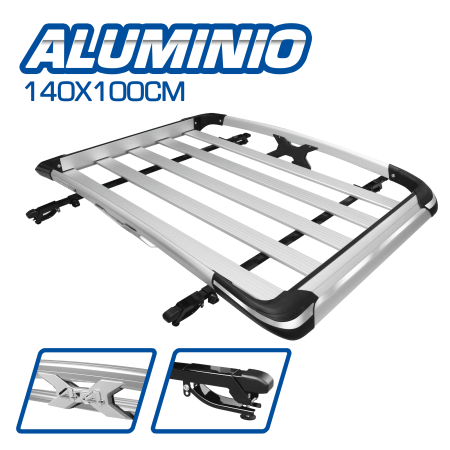PARRILLA UNIVERSAL SUPER X AL+ABS 140X100CM SILVER