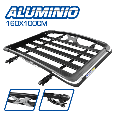 PARRILLA UNIVERSAL SUPER X AL+ABS 160X100CM NEGRO