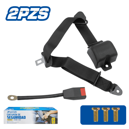 CINTURON DE SEGURIDAD AUTOMÁTICO 3 PUNTAS – 2 PZS X