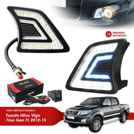 NEBLINERO SET COMPLETO LED TY HILUX VIGO 7MA GEN FL 2012-15
