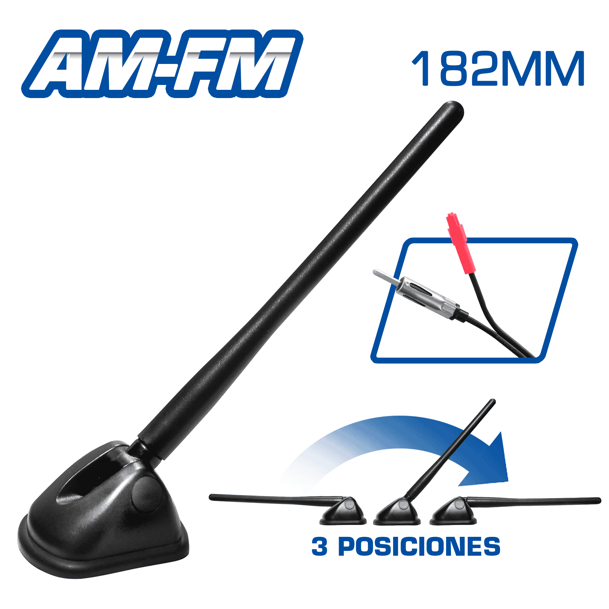 ANTENA FM TIPO OEM 182MM CABLE 20CM