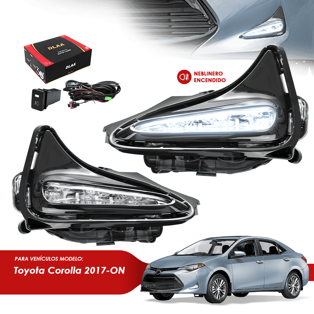 NEBLINERO LED C/CABLES P/COROLLA 2017-ON