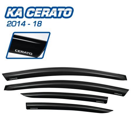 CORRELLUVIA NEGRO 4 PZS P/CERATO 2014-18