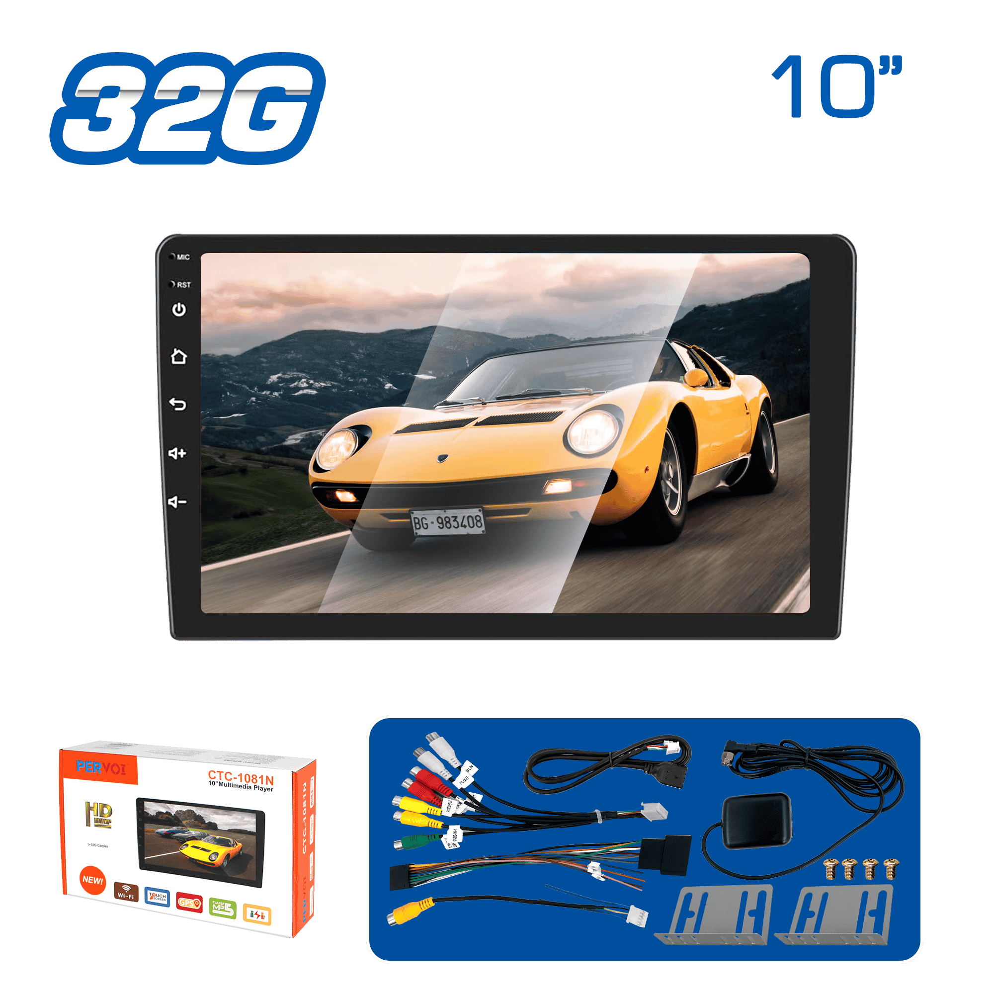 PANTALLA REPRODUCTOR ANDROID SIS. TOY 10’’ 1+32GB + USB