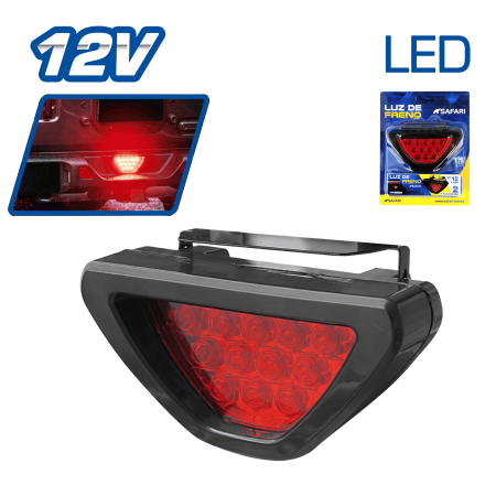 LUZ DE FRENO 12 LEDS CON BASE 2 FUNC