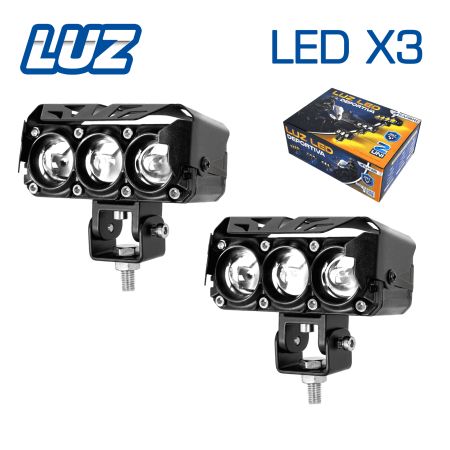 LUZ LED DEPORTIVA MOTO BLANCO AMARILLO MX3