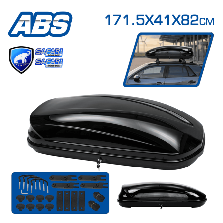 PORTA EQUIPAJE 550L 171.5X41X82CM NEGRO GLOSS