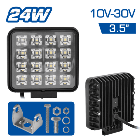 LUZ TRABAJO LED 3.5” 24W 10- 30V EXPAN. AL CUADRADO