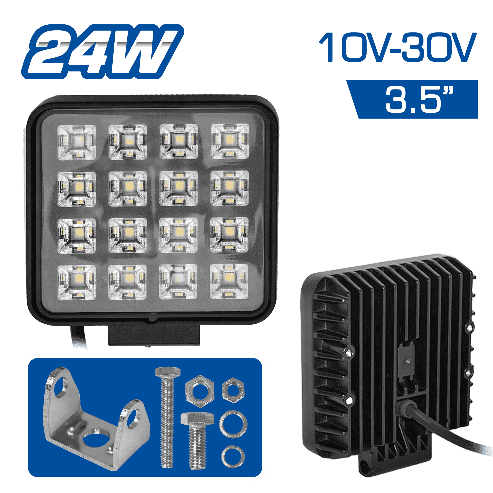 LUZ TRABAJO LED 3.5” 24W 10- 30V EXPAN. AL CUADRADO