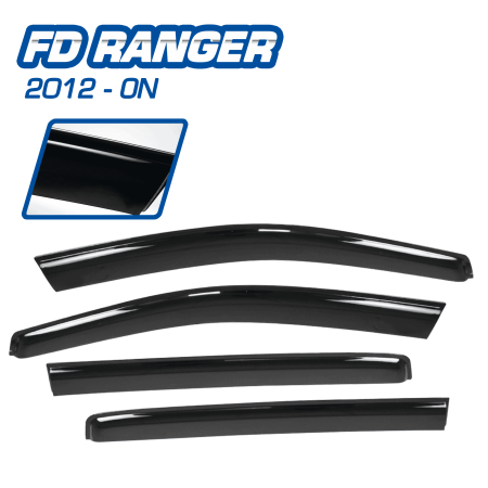 CORRELLUVIA NEGRO 4 PZS P/FD RANGER T6 1RA GEN 2012-ON