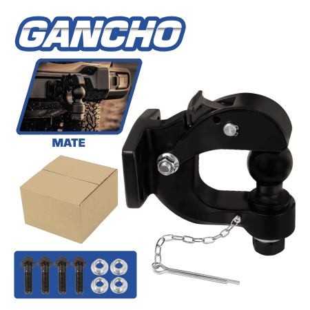 GANCHO DE REMOLQUE UNIVERSAL NEGRO MATE