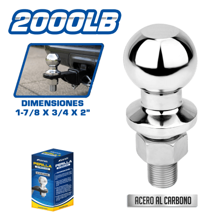 PERILLA DE REMOLQUE 2000LB  M/D 1-7/8X3/4X2