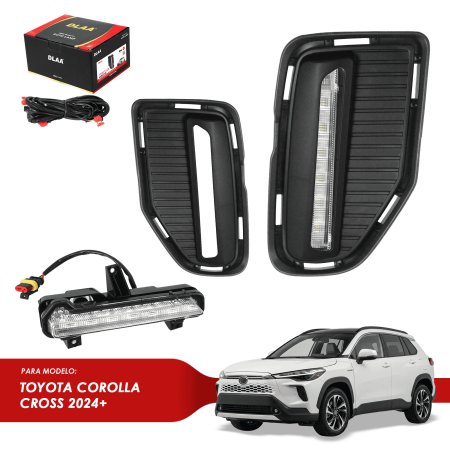 NEBLINERO P/TOYOTA COROLLA CROSS 2024+ C/ LUCES LED