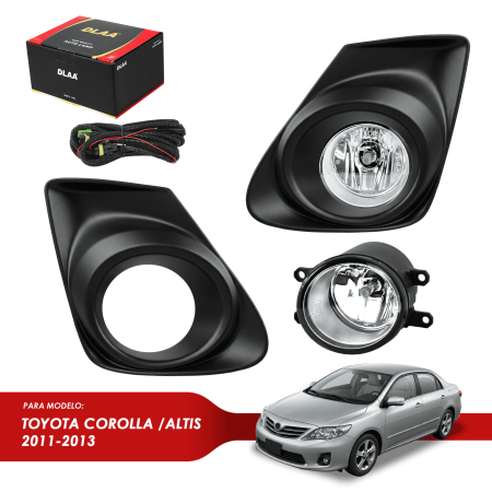 NEBLINERO P/TOYOTA COROLLA /ALTIS 2011-2013 C/ KIT CABLEADO