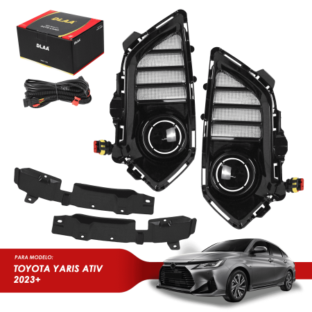 PANEL NEBLINERO P/TOYOTA YARIS ATIV 2023+ C/ KIT DE CABLEADO