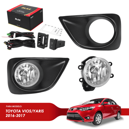 NEBLINERO HOLAGENO P/TOYOTA VIOS/YARIS 2016-2017 C/KIT CABLEADO