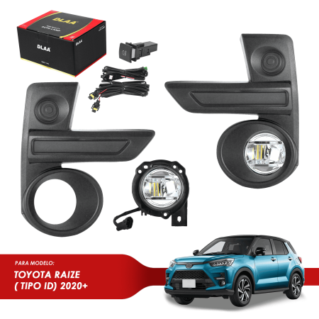 NEBLINERO P/ TOYOTA RAIZE (TIPO ID) 2020+ C/KIT CABLEADO
