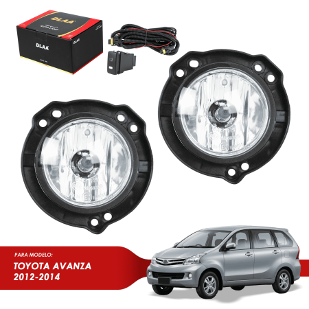 NEBLINERO HOLAGENO P/TOYOTA AVANZA 2012-2014  C /KIT CABLEADO